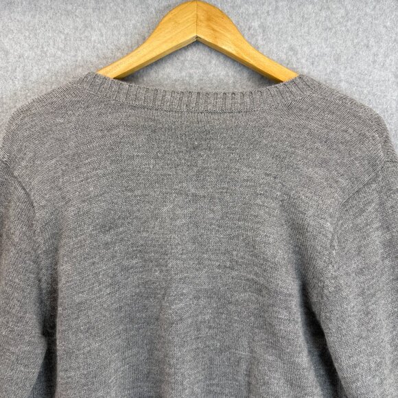 Eileen Fisher Women's Medium Gray‎ Cardigan Sweater Baby Alpaca Wool Open Front - Picture 11 of 16